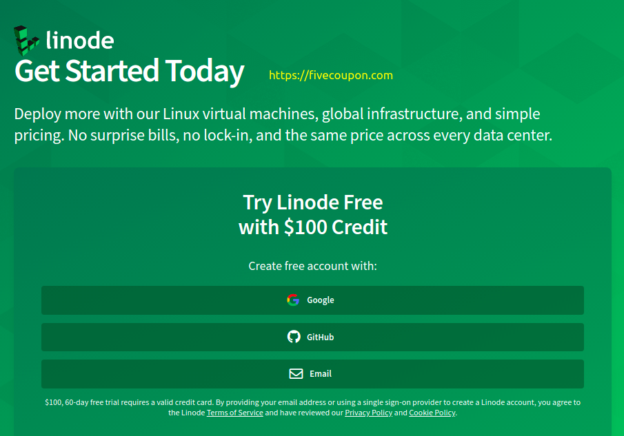 Linode Coupon & Promo Codes on May 2023 – $100 USD Free Credit