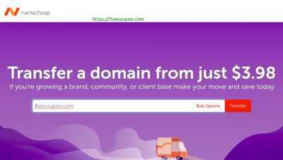 Namecheap Transfer Week Sale – Transfer a domain from just $3.98