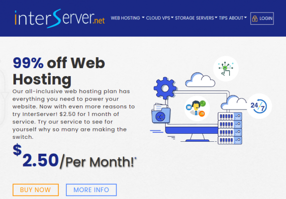 InterServer Coupon & Promo Codes on January 2022 – 99% Off Web Hosting