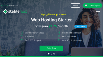 StableHost Coupon & Promo Codes in August 2022 – 80% Off Web Hosting