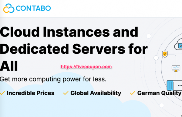Contabo Coupon Codes on August 2022 – High Performance VPS from $6.99/month – 17% Lifetime Discount on Object Storage