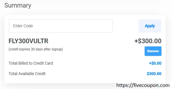 Vultr-Coupon-300-Free-Credit