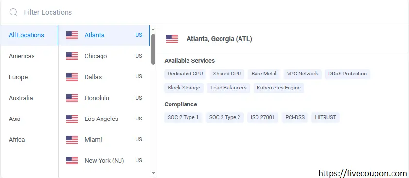 Vultr-Select-Server-Location